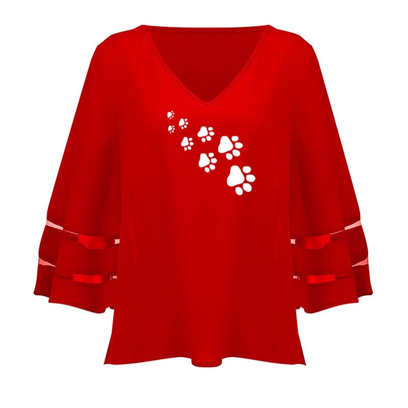 New Fashion Dog Paw Shirt for Women