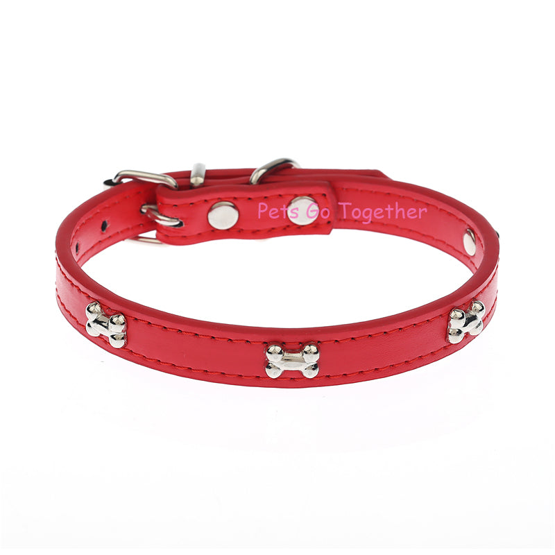 Bone Patterned Dog Collar