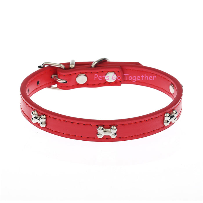 Bone Patterned Dog Collar