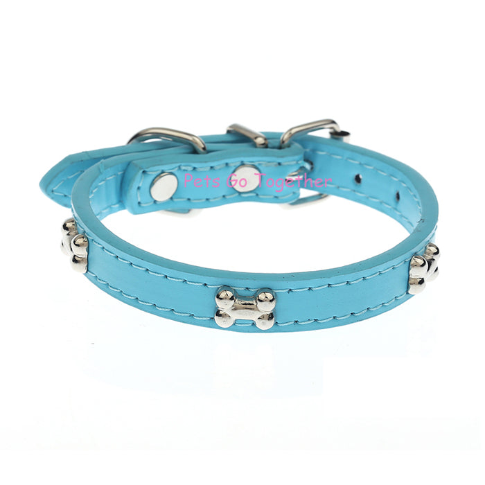 Bone Patterned Dog Collar