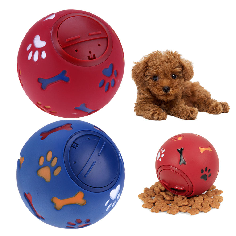 Dog Interactive Treat Dispensing Ball Pure Natural Imported Rubber