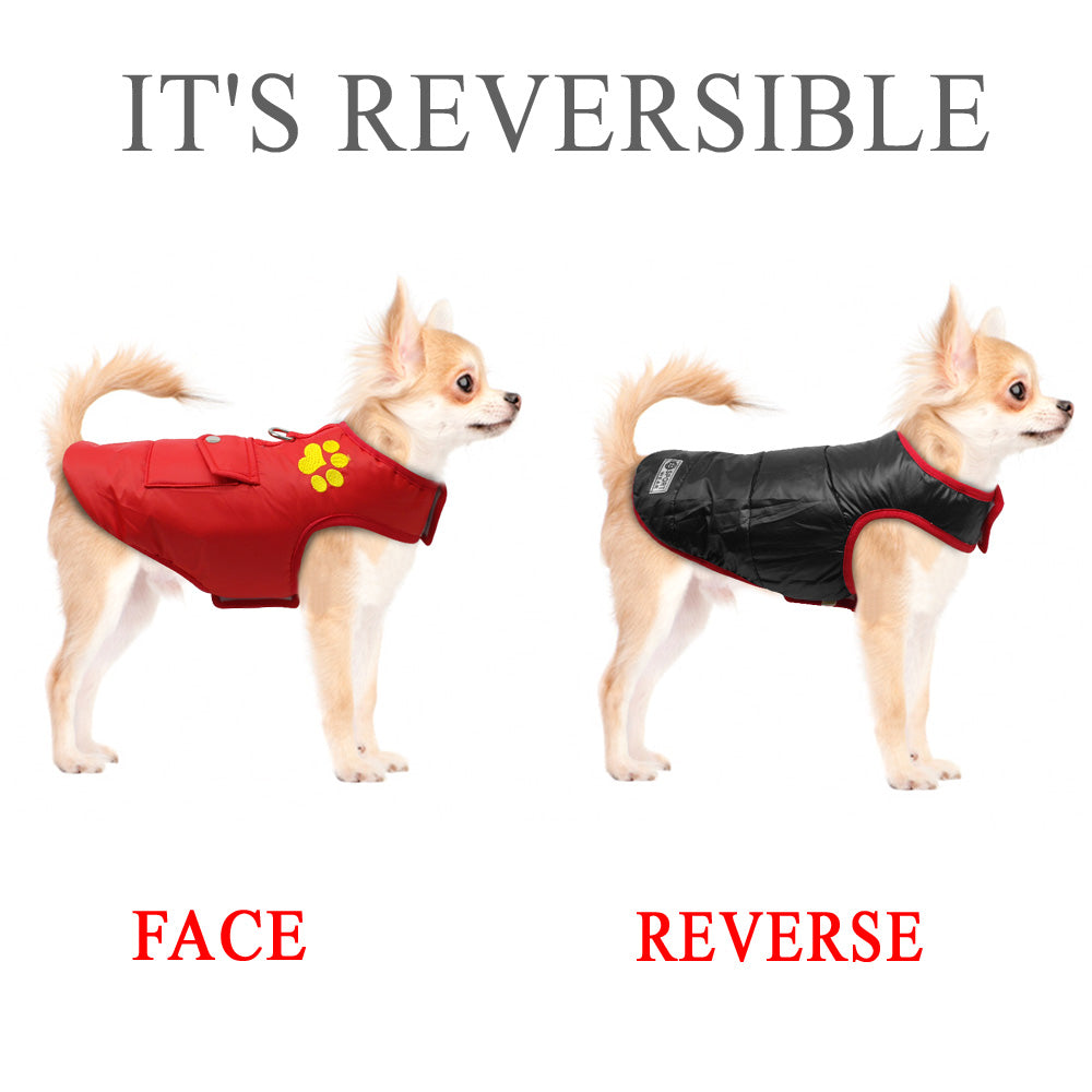 Winter Waterproof Reversible Dog Jacket