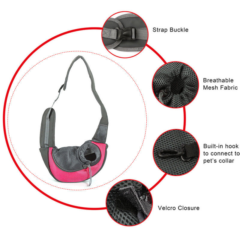 Pet Sling Carrier Travel Bag for Small Dogs
