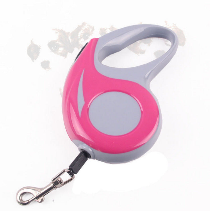 Reflective Retractable Dog Leash 10ft for Small Dogs up to 25 pounds, Tangle Free, Softly Grip, Adjustable Brake & Lock Button