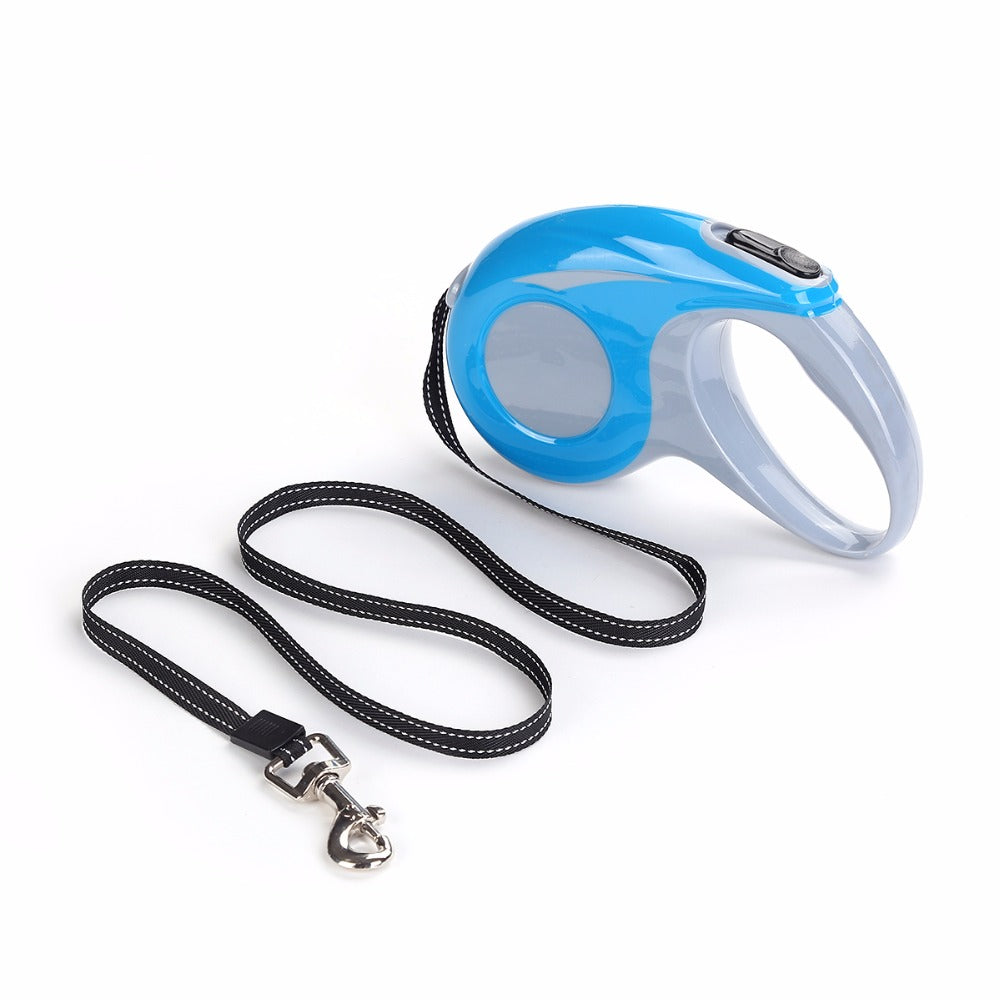 Reflective Retractable Dog Leash 10ft for Small Dogs up to 25 pounds, Tangle Free, Softly Grip, Adjustable Brake & Lock Button