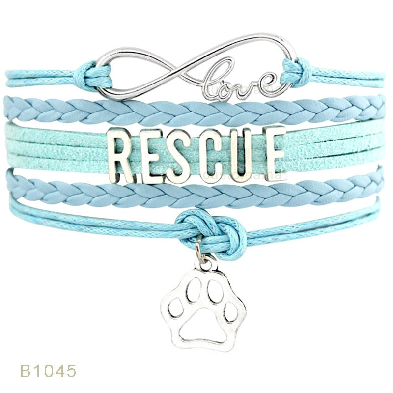 Rescue Mom Infinity Charm Bracelet