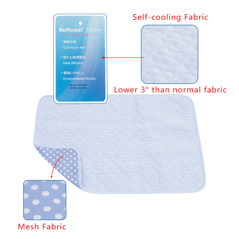 Self-cooling Pet Blanket for Dogs Ultra Soft Breathable Sleep Pad Heat Relief In Summer