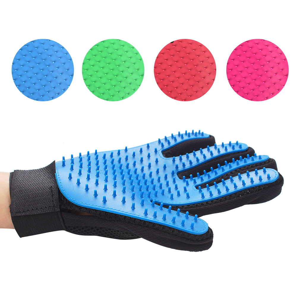 Silicone Pet brush Glove Deshedding Gentle Efficient Pet Grooming Glove