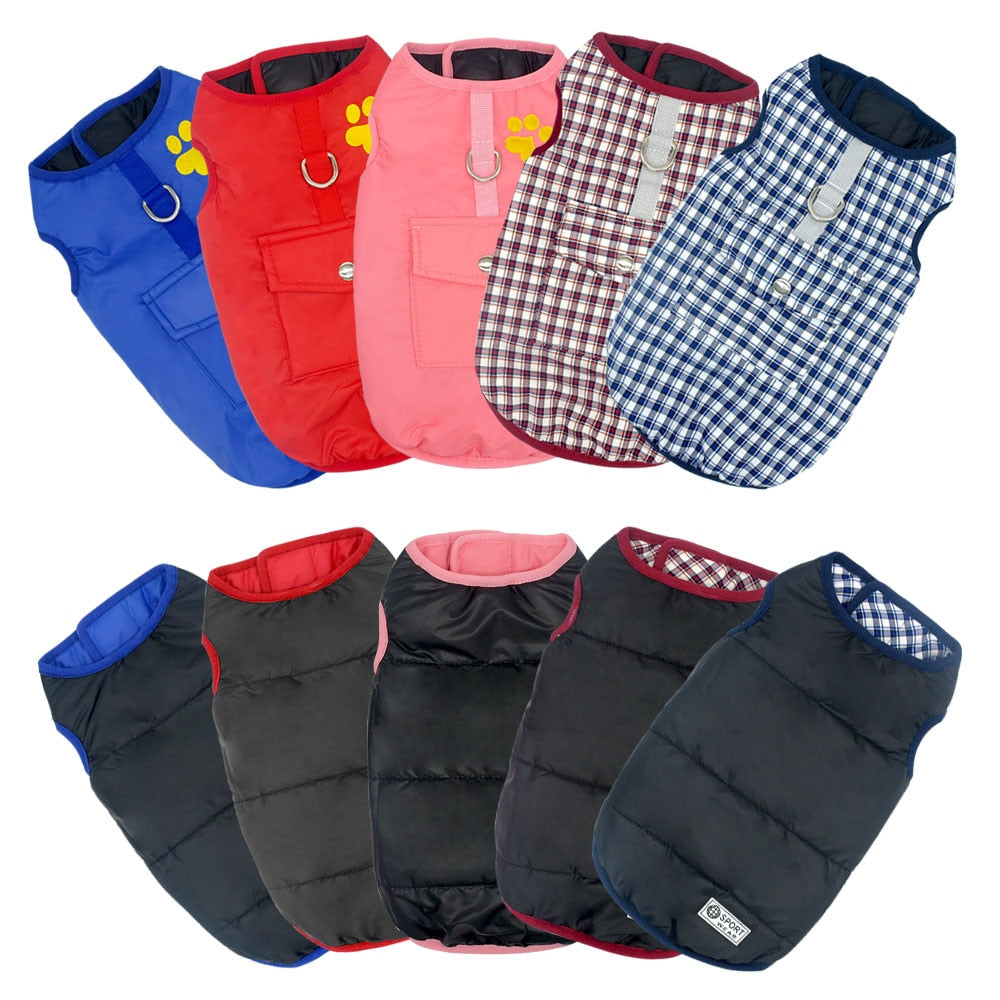 Winter Waterproof Reversible Dog Jacket