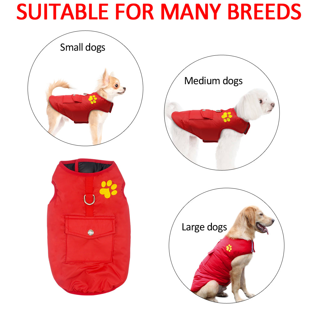 Winter Waterproof Reversible Dog Jacket