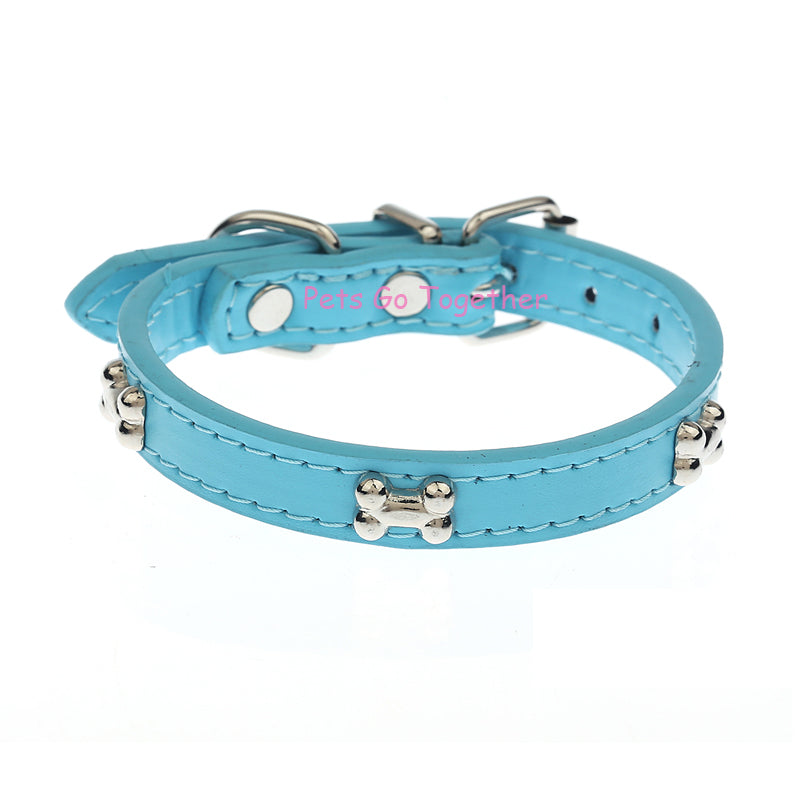 Bone Patterned Dog Collar