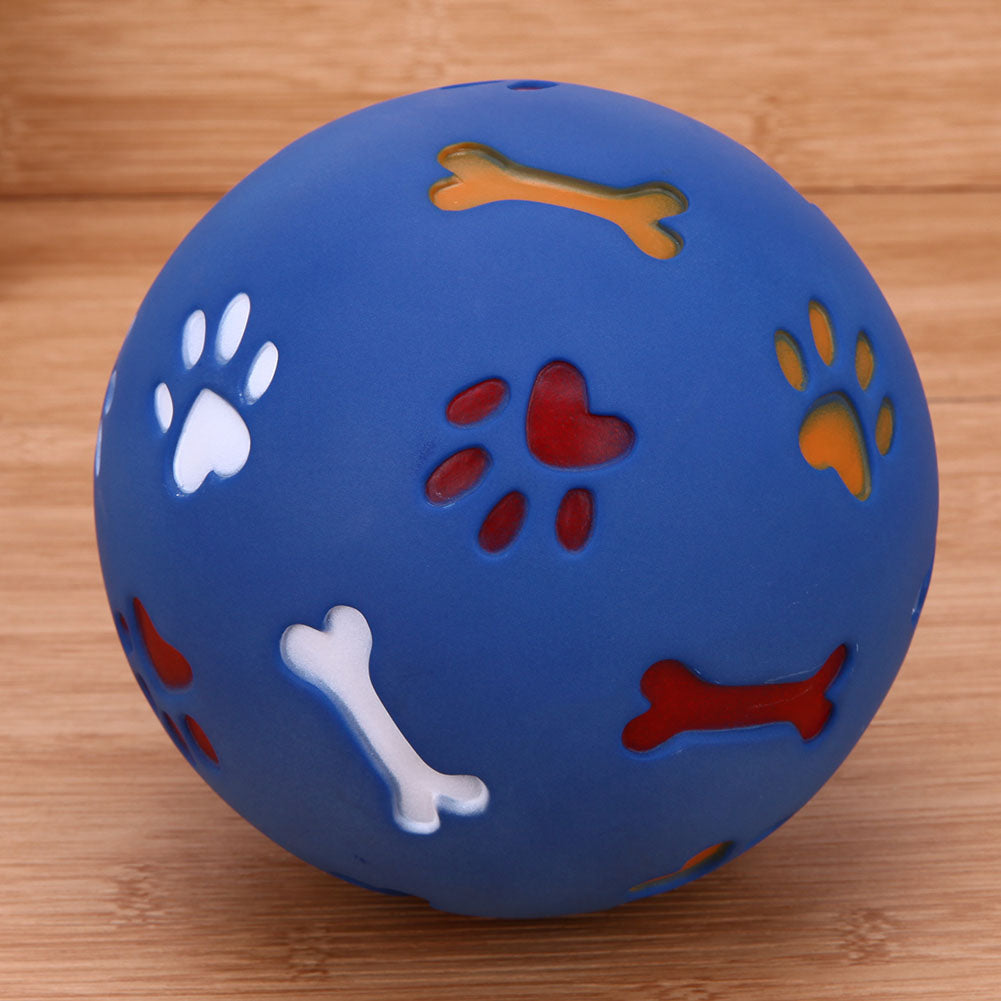 Dog Interactive Treat Dispensing Ball Pure Natural Imported Rubber