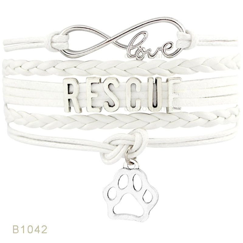 Rescue Mom Infinity Charm Bracelet