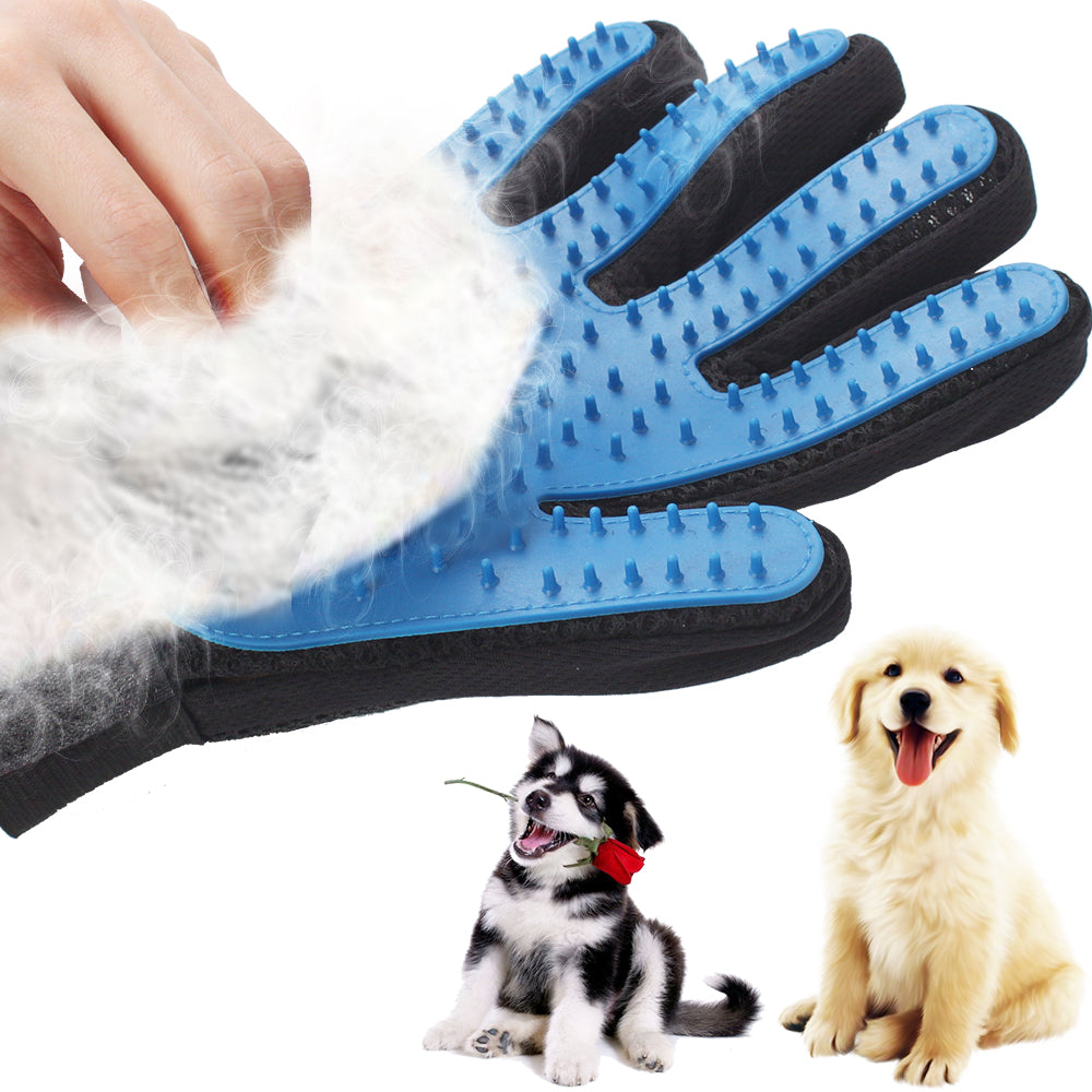 Silicone Pet brush Glove Deshedding Gentle Efficient Pet Grooming Glove